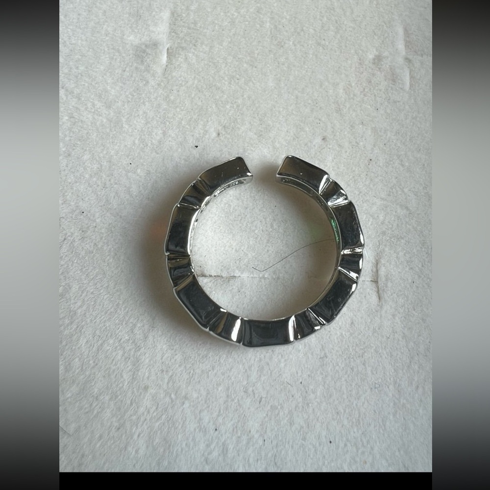 Adjustable Silver Ring With Multicolor Gemstone C… - image 6